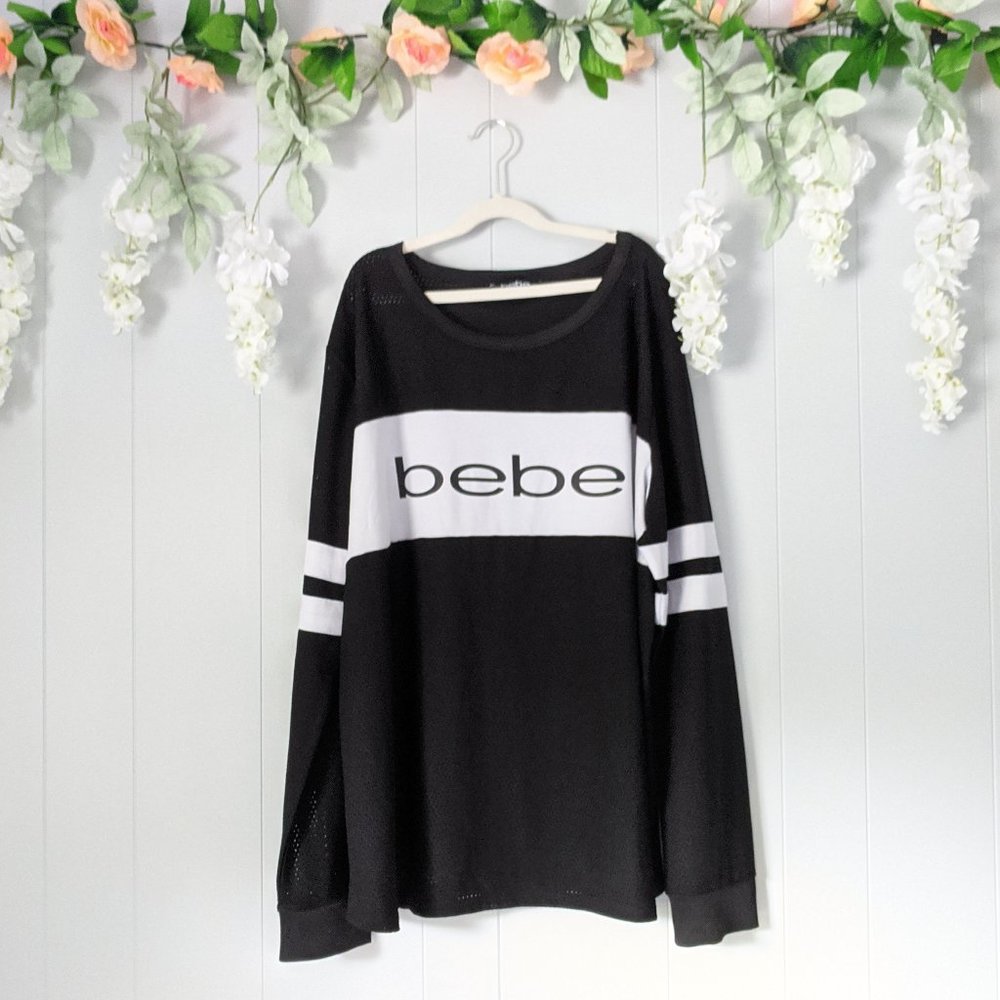 Bebe | Mesh Active Long Sleeve Shirt